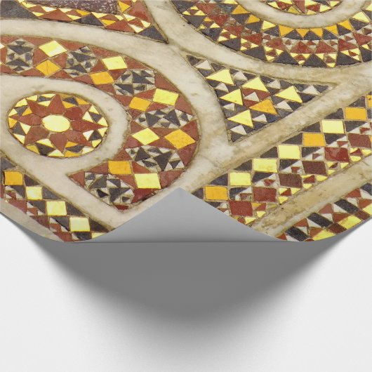  middeleeuwse mozaïeken cadeaupapier (Hoek)