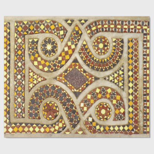  middeleeuwse mozaïeken cadeaupapier (Vlak)