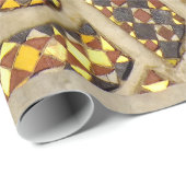 middeleeuwse mozaïeken cadeaupapier (Rol Hoek)