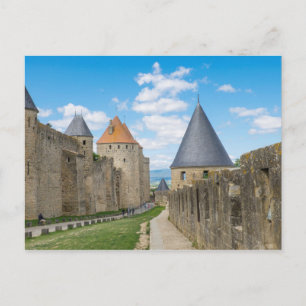 Middeleeuwse muren van Carcassonne Briefkaart