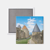 Middeleeuwse muren van Carcassonne Magneet (Voorkant / Achterkant)