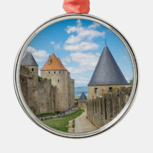 Middeleeuwse muren van Carcassonne Metalen Ornament