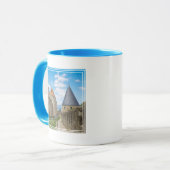 Middeleeuwse muren van Carcassonne Mok (Voorkant links)