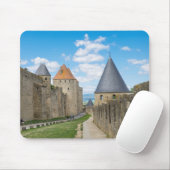 Middeleeuwse muren van Carcassonne Muismat (Met muis)
