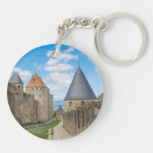 Middeleeuwse muren van Carcassonne Sleutelhanger (Achterkant)