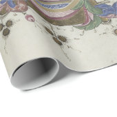 Middeleeuwse muziek verlicht manuscript cadeaupapier (Rol Hoek)