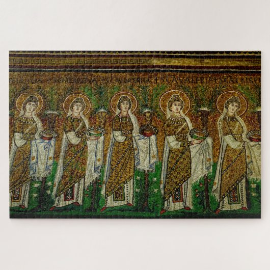 middeleeuwse muzikanten puzzel legpuzzel (Horizontaal)