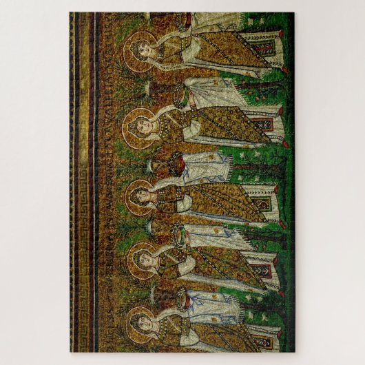 middeleeuwse muzikanten puzzel legpuzzel (Verticaal)