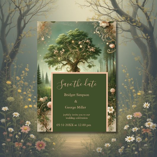 Middeleeuwse mystieke fantasie gravure Datum opsla Kaart