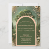 Middeleeuwse mystieke fantasie gravure Forest Wedd Kaart (Voorkant)