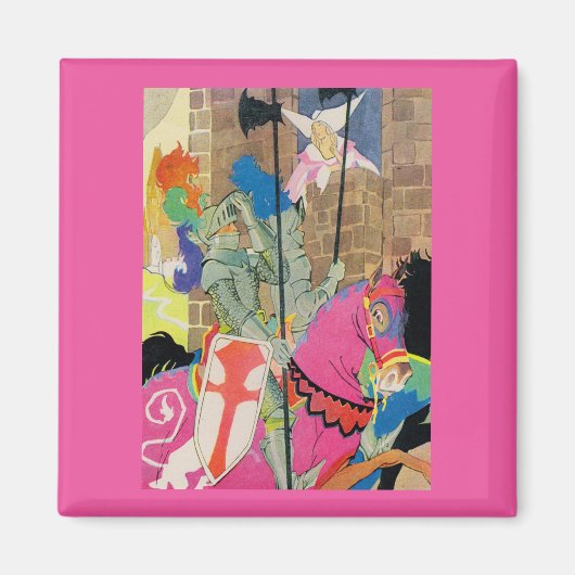 middeleeuwse nacht op de horde magneet (Voorkant)