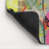 middeleeuwse nacht op de horde muismat (Hoek)