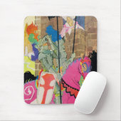 middeleeuwse nacht op de horde muismat (Met muis)