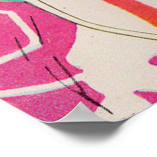 middeleeuwse nacht op de horde poster (Hoek)