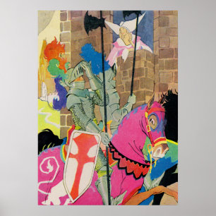 middeleeuwse nacht op de horde poster