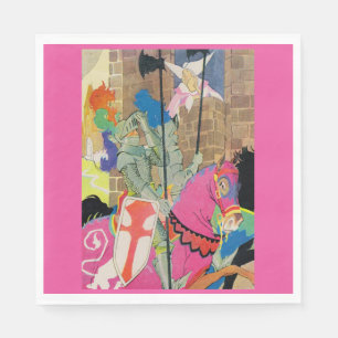 middeleeuwse nacht op de horde servet