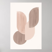 Middeleeuwse neutrale geometrie poster (Voorkant)