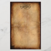 Middeleeuwse Oude Wereld Draak op perkament-effect Briefpapier (Voorkant)