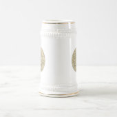 middeleeuwse ovale tekening van de brouwerij bierpul (Center)