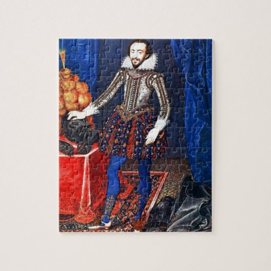 Middeleeuwse portretpuzzel legpuzzel (Verticaal)