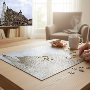 Middeleeuwse Pracht: Rothenburg Rathaus   Legpuzzel
