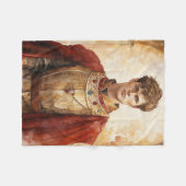 Middeleeuwse Prins Fleece Deken (Voorkant (Horizontaal))