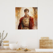 Middeleeuwse Prins Poster (Keuken)