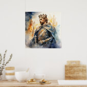 Middeleeuwse Prins Poster (Keuken)