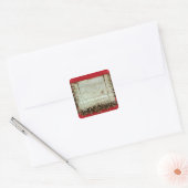Middeleeuwse protestbrief van de Boheemse Vierkante Sticker (Envelop)