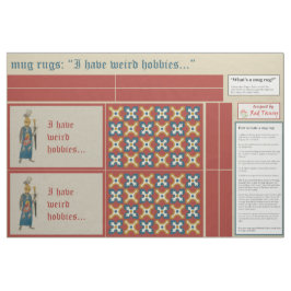 Middeleeuwse "Rare Hobbies" DIY Mok Tapijten Stof