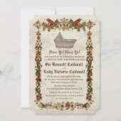 Middeleeuwse Renaissance Baby Shower Uitnodiging (Voorkant)