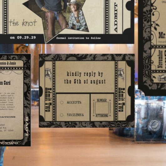 Middeleeuwse Renaissance Bruiloft Respons Kaarten