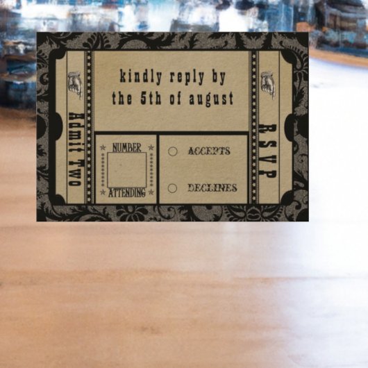 Middeleeuwse Renaissance Bruiloft Respons Kaarten