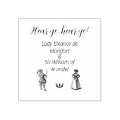 Middeleeuwse Renaissance Bruiloft Rubberstempel (Afrduk)