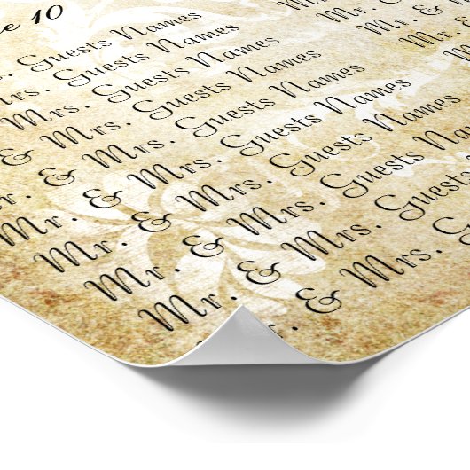 Middeleeuwse Renaissance Elegante Zittafels Poster (Hoek)