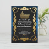 Middeleeuwse Renaissance Goth Baby Shower Uitnodig Kaart (Staand voorkant)