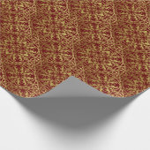 Middeleeuwse Renaissance Herald Lion Leopard Metal Cadeaupapier (Hoek)