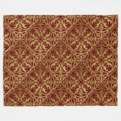 Middeleeuwse Renaissance Herald Lion Leopard Metal Fleece Deken (Voorkant (Horizontaal))