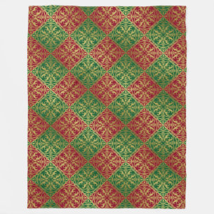 Middeleeuwse Renaissance Herald Lion Leopard Metal Fleece Deken