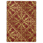 Middeleeuwse Renaissance Herald Lion Leopard Metal Klembord (Achterkant)