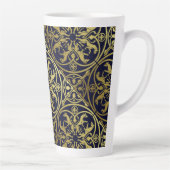 Middeleeuwse Renaissance Herald Lion Leopard Metal Latte Mok (Rechts)