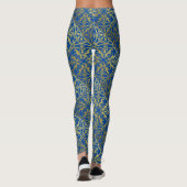 Middeleeuwse Renaissance Herald Lion Leopard Metal Leggings (Achterkant)