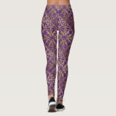 Middeleeuwse Renaissance Herald Lion Leopard Metal Leggings (Achterkant)