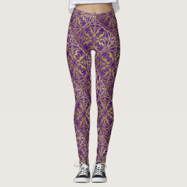 Middeleeuwse Renaissance Herald Lion Leopard Metal Leggings