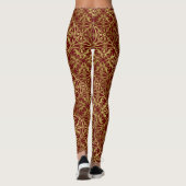 Middeleeuwse Renaissance Herald Lion Leopard Metal Leggings (Achterkant)