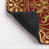 Middeleeuwse Renaissance Herald Lion Leopard Metal Muismat (Hoek)