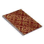 Middeleeuwse Renaissance Herald Lion Leopard Metal Notitieboek (Rechterzijde)