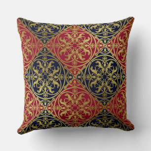 Middeleeuwse Renaissance Heraldische Leeuw Luipaar Kussen