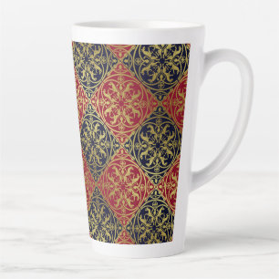 Middeleeuwse Renaissance Heraldische Leeuw Luipaar Latte Mok
