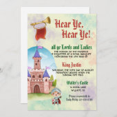 Middeleeuwse Renaissance Koning Verjaardag Uitnodi Kaart (Voorkant / Achterkant)